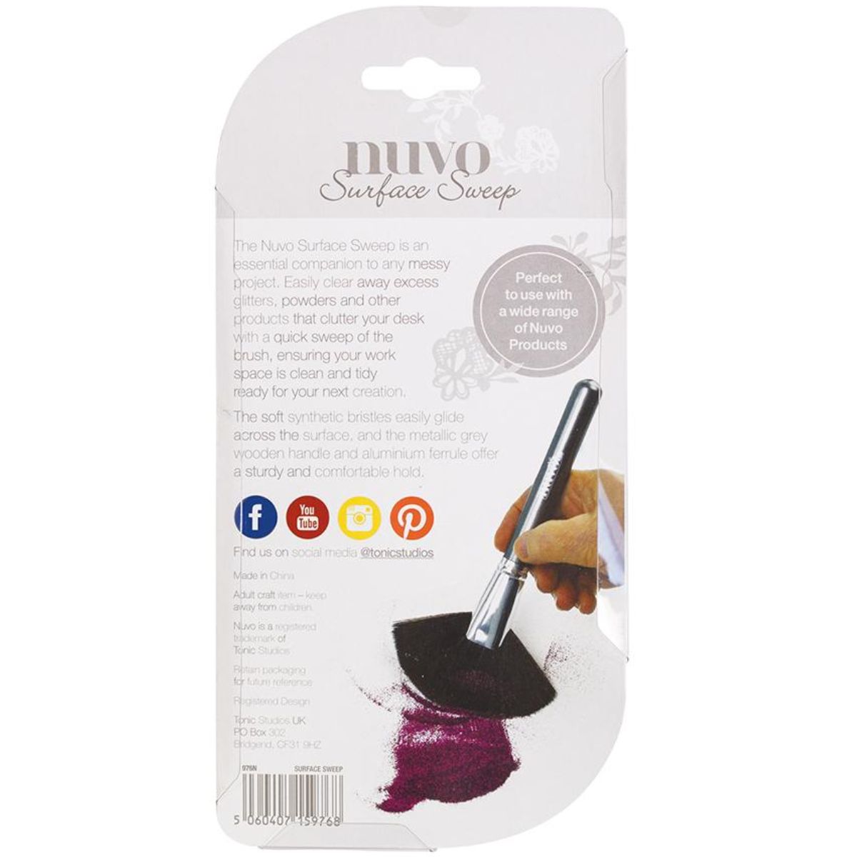 Surface Sweep Brush / Brocha de Abanico de 4" Pinceles y Brochas Nuvo