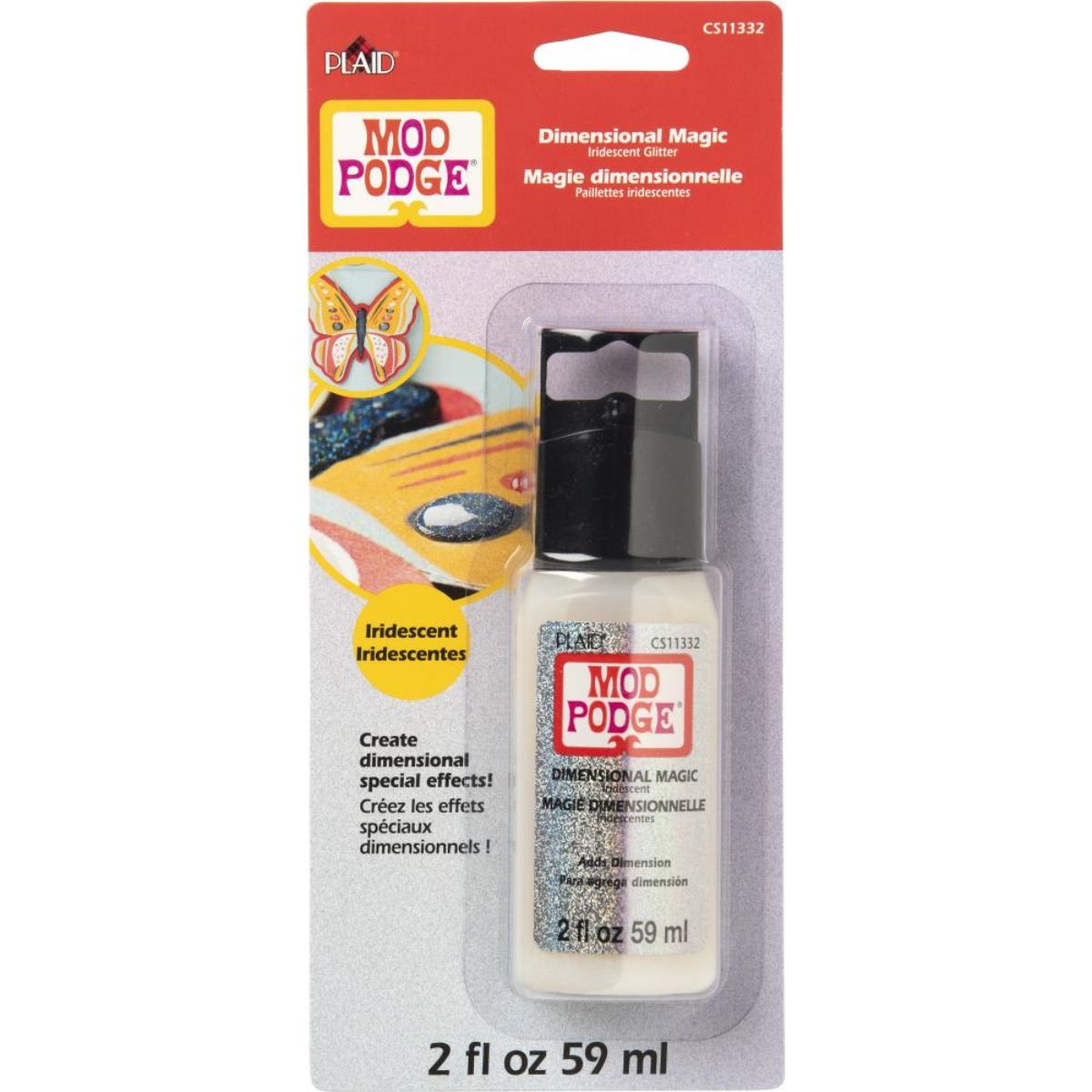 Mod Podge Dimensional Magic Glitter Iridescent / Pegamento Para Agregar Dimensión Adhesivos / Pegamentos Plaid