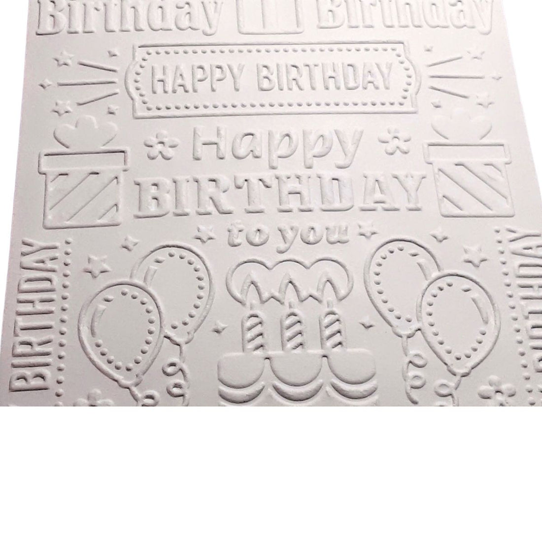 Birthday Collage Embossing / Folder de Grabado Cumpleaños Folders de Grabado Darice