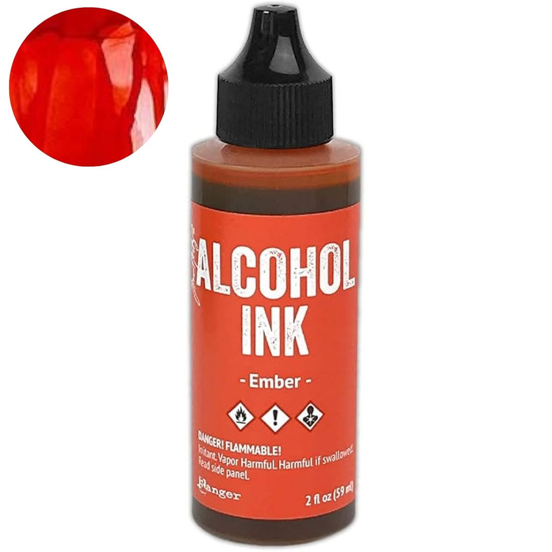 Tim Holtz Alcohol Ink Ember / Tinta al Alcohol Rojo Ascua Tintas al Alcohol Ranger