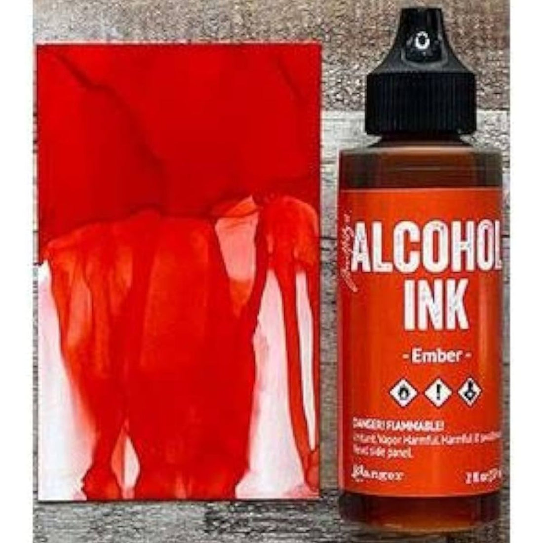 Tim Holtz Alcohol Ink Ember / Tinta al Alcohol Rojo Ascua Tintas al Alcohol Ranger