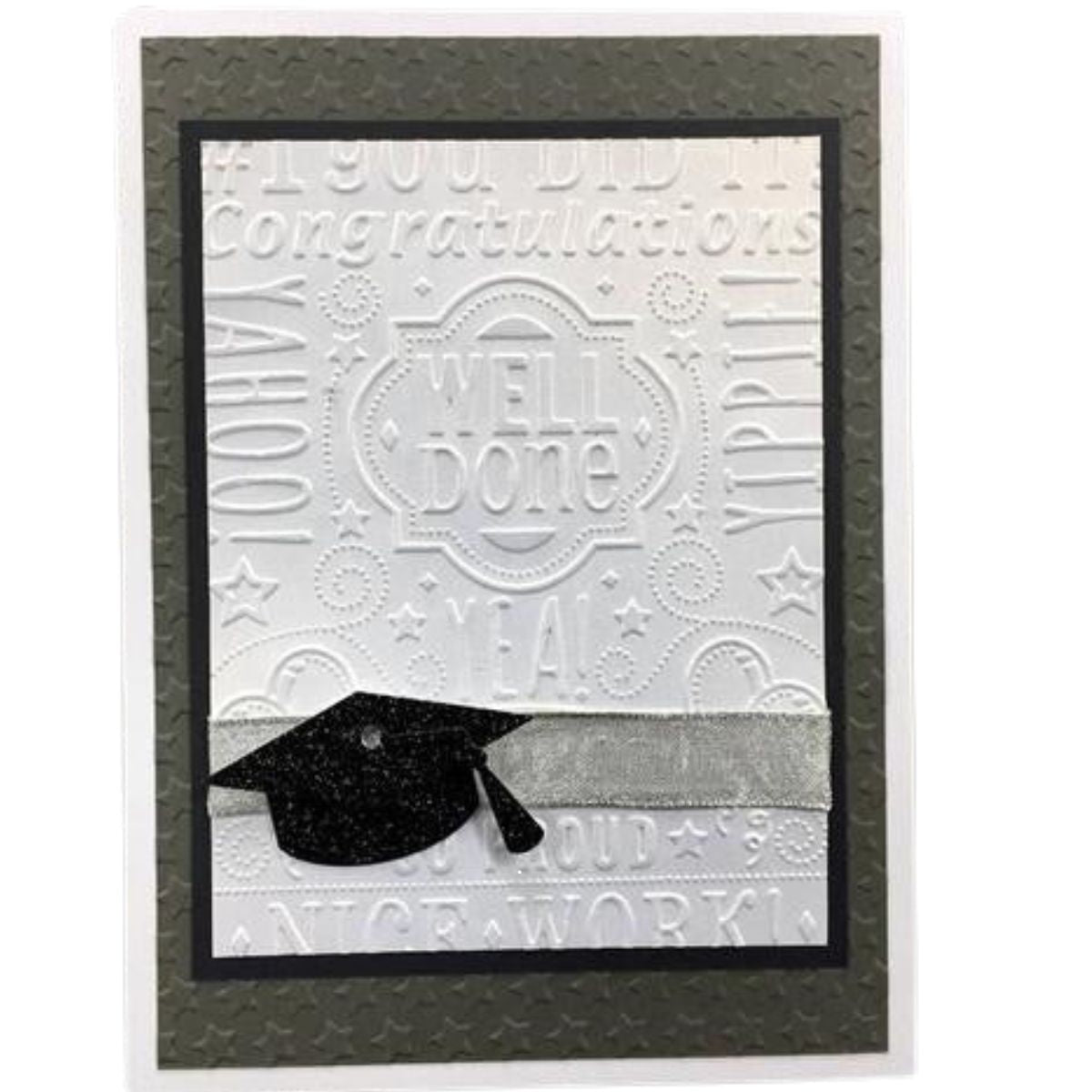 Congrats Collage Embossing / Folder de Grabado Frases Felicitación Folders de Grabado Darice