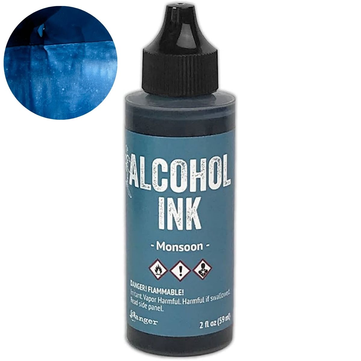 Tim Holtz Alcohol Ink Monsoon / Tinta al Alcohol Azul Tintas al Alcohol Ranger