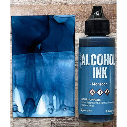 Tim Holtz Alcohol Ink Monsoon / Tinta al Alcohol Azul Tintas al Alcohol Ranger