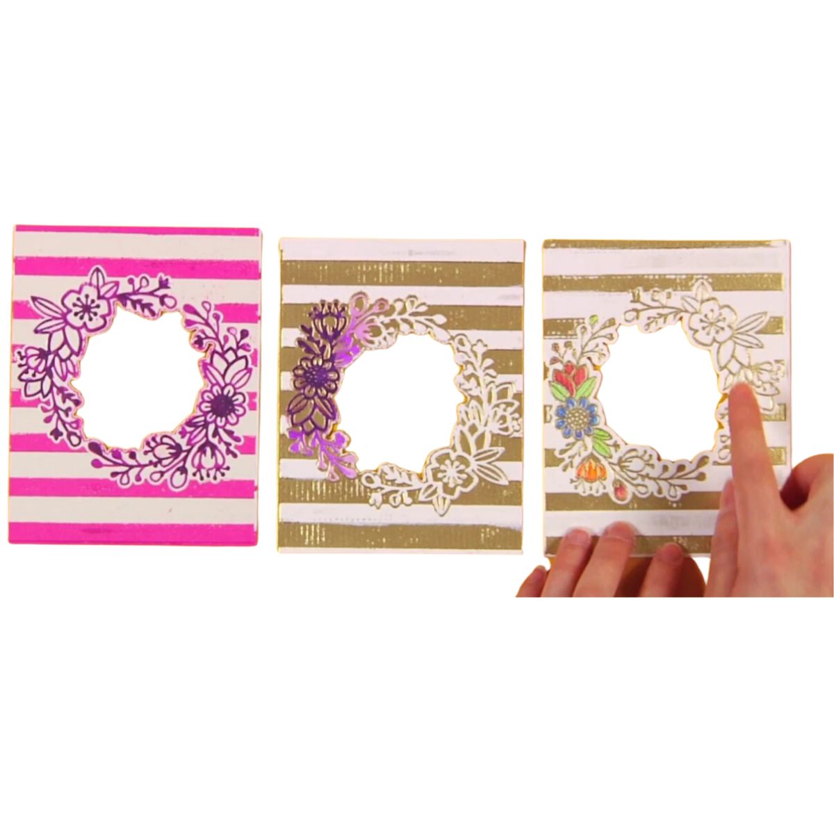 Embossing Folder &amp; Dies Set Wildflower Frame / Folder de Grabado y Suajes Marco Floral Dados de Corte / Suajes / Troqueles Sizzix