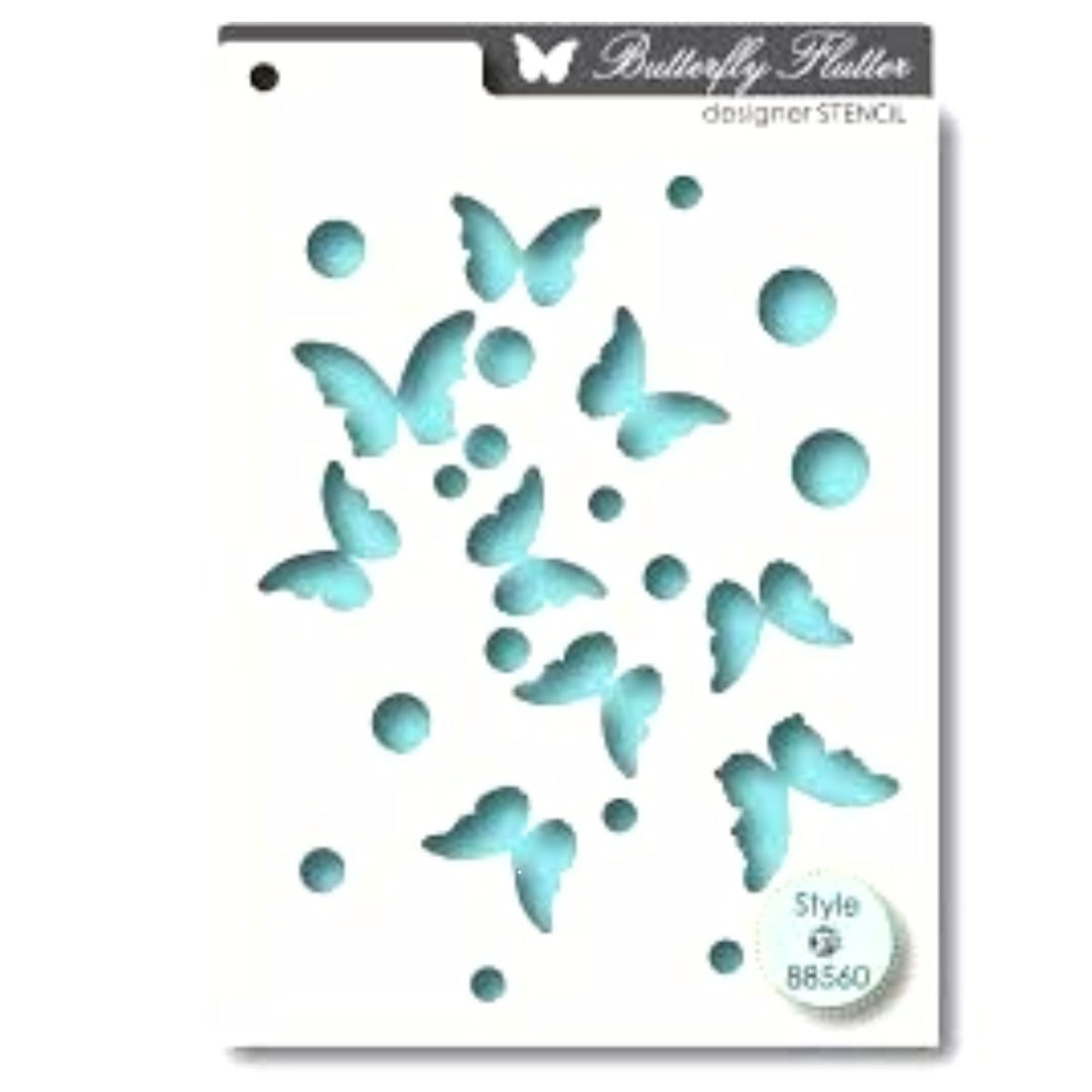 Butterfly Flutter Stencil / Plantilla De Mariposas Esténciles / Plantillas Memory Box