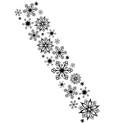 Embossing Snowflake / Folder de Grabado Borde de Copos de Nieve Folders de Grabado Darice