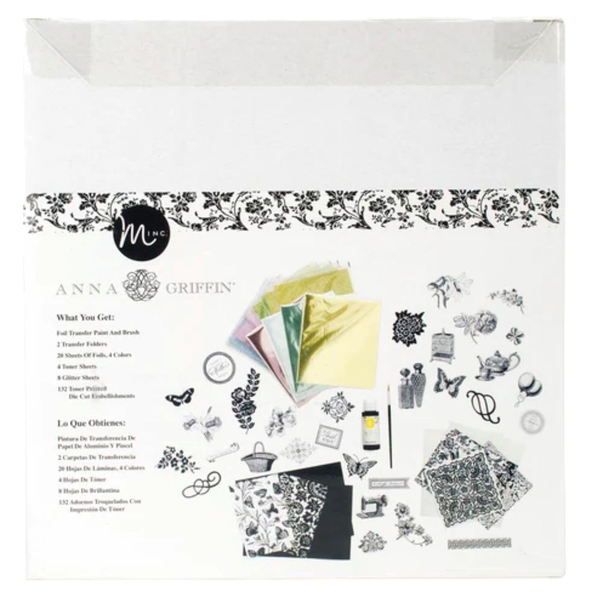 Anna Griffin Minc Floral Kit 168 pc. / Kit Edición Especial Flores para Minc Accesorios Anna Griffin