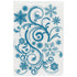 Flourishing Flakes Embossing Folder / Folder de Grabado de Copos de Nieve Folders de Grabado Crafter&