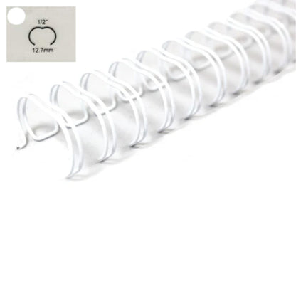 White Wire 1/2&quot; / Arillos Metálicos para Engargolar Blancos 1/2&quot; - 1.27cm Arillos para Engargolar Zutter