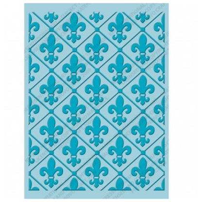 Folder de Grabado / Embossing Folder Fleur de Lis Folders de Grabado Cuttlebug