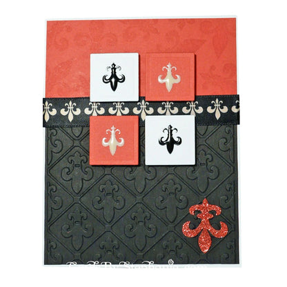 Folder de Grabado / Embossing Folder Fleur de Lis Folders de Grabado Cuttlebug