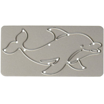 Happy Dolphin Die / Suaje de Delfin Feliz Dados de Corte / Suajes / Troqueles Cottage Cutz