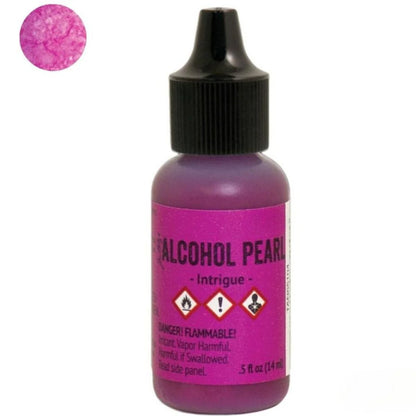 Tim Holtz Alcohol Pearls Intrigue / Tinta al Alcohol Aperlada Magenta Tintas al Alcohol Ranger