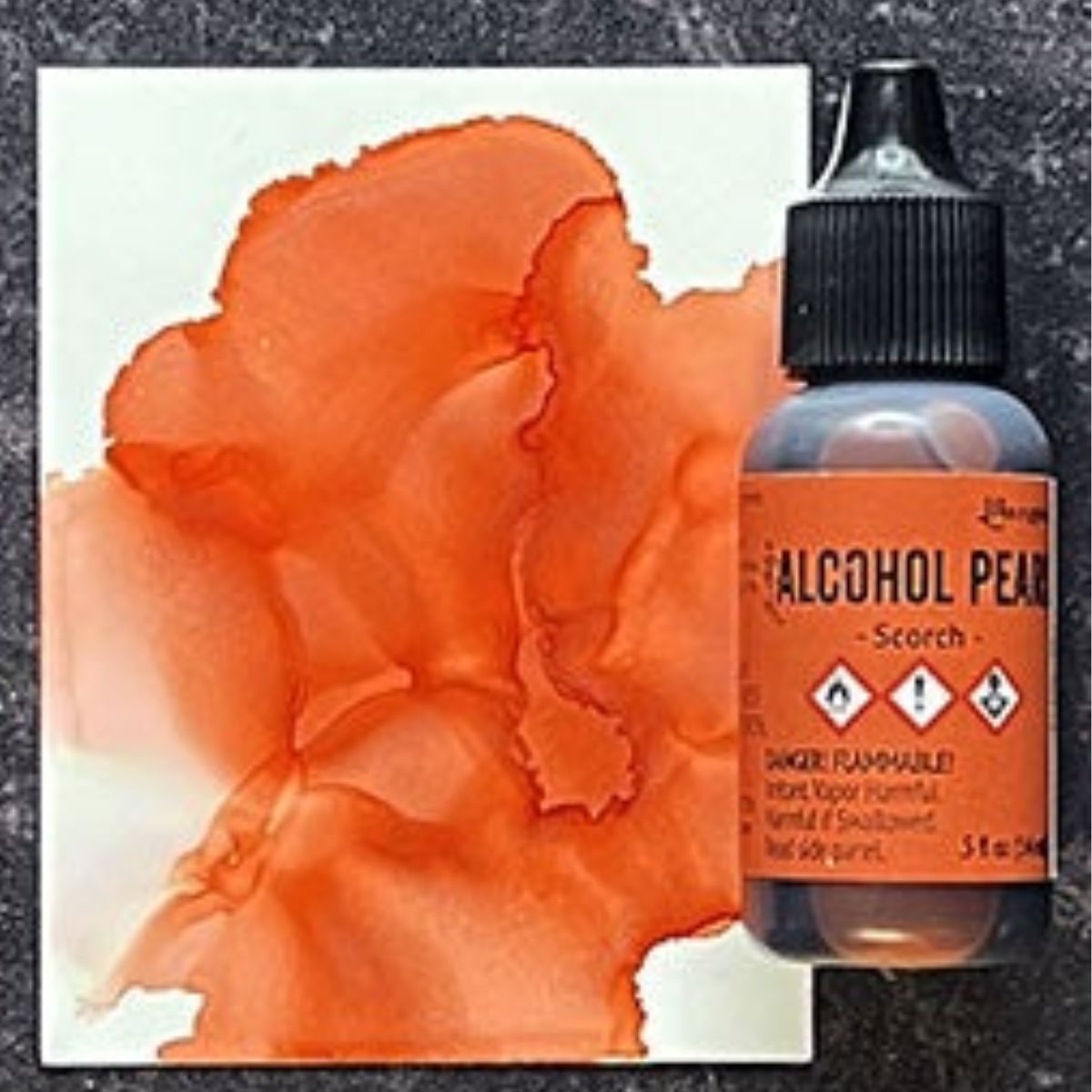 Tim Holtz Alcohol Pearls Scorch / Tinta al Alcohol Aperlada Ladrillo Tintas al Alcohol Ranger