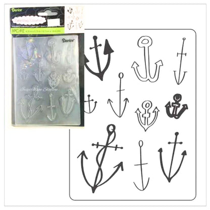 Embossing Folder Anchors Background / Folder de Grabado Anclas Folders de Grabado Darice