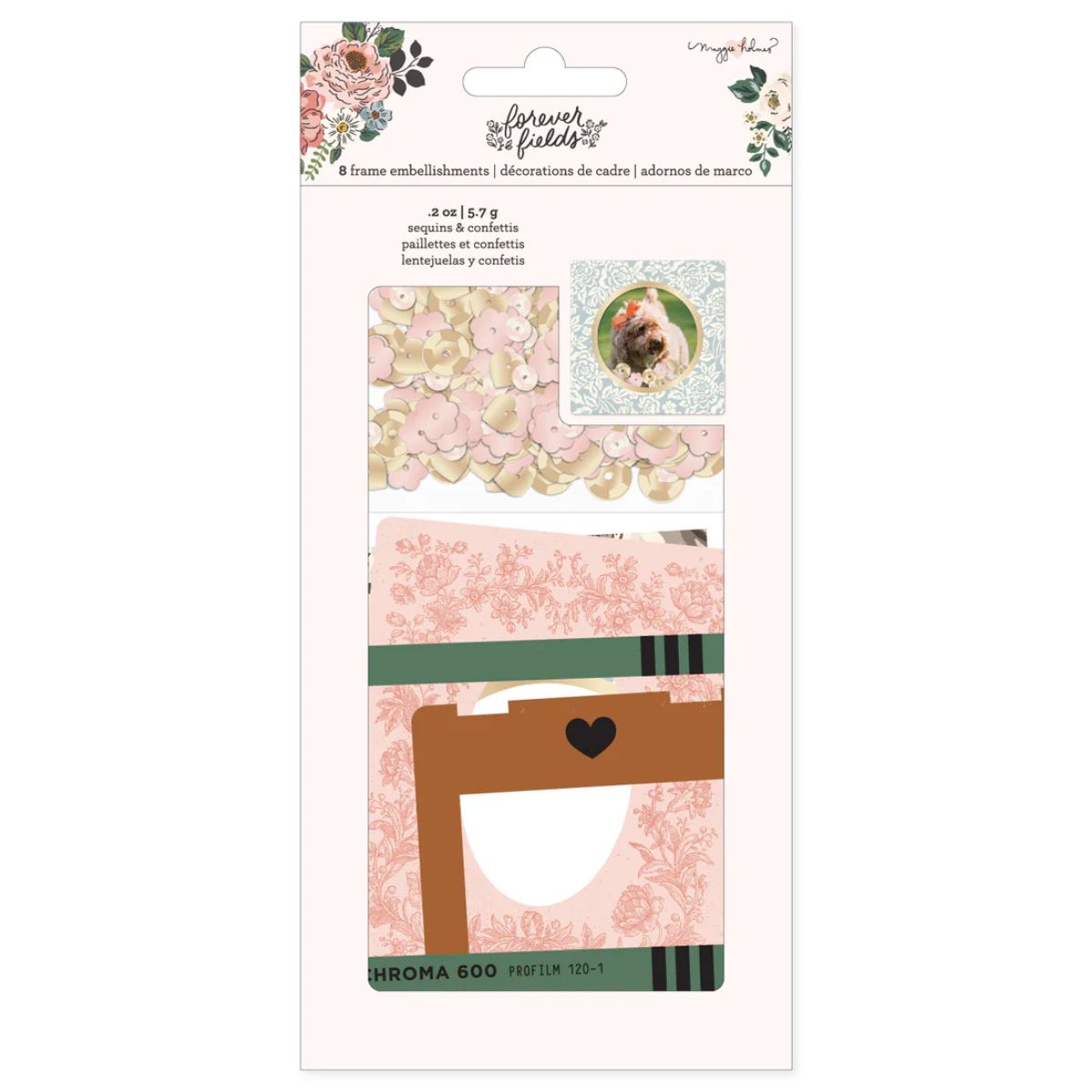 Forever Fields Shaker Frames / Marcos para Shaker Adornos / Embellishments American Crafts