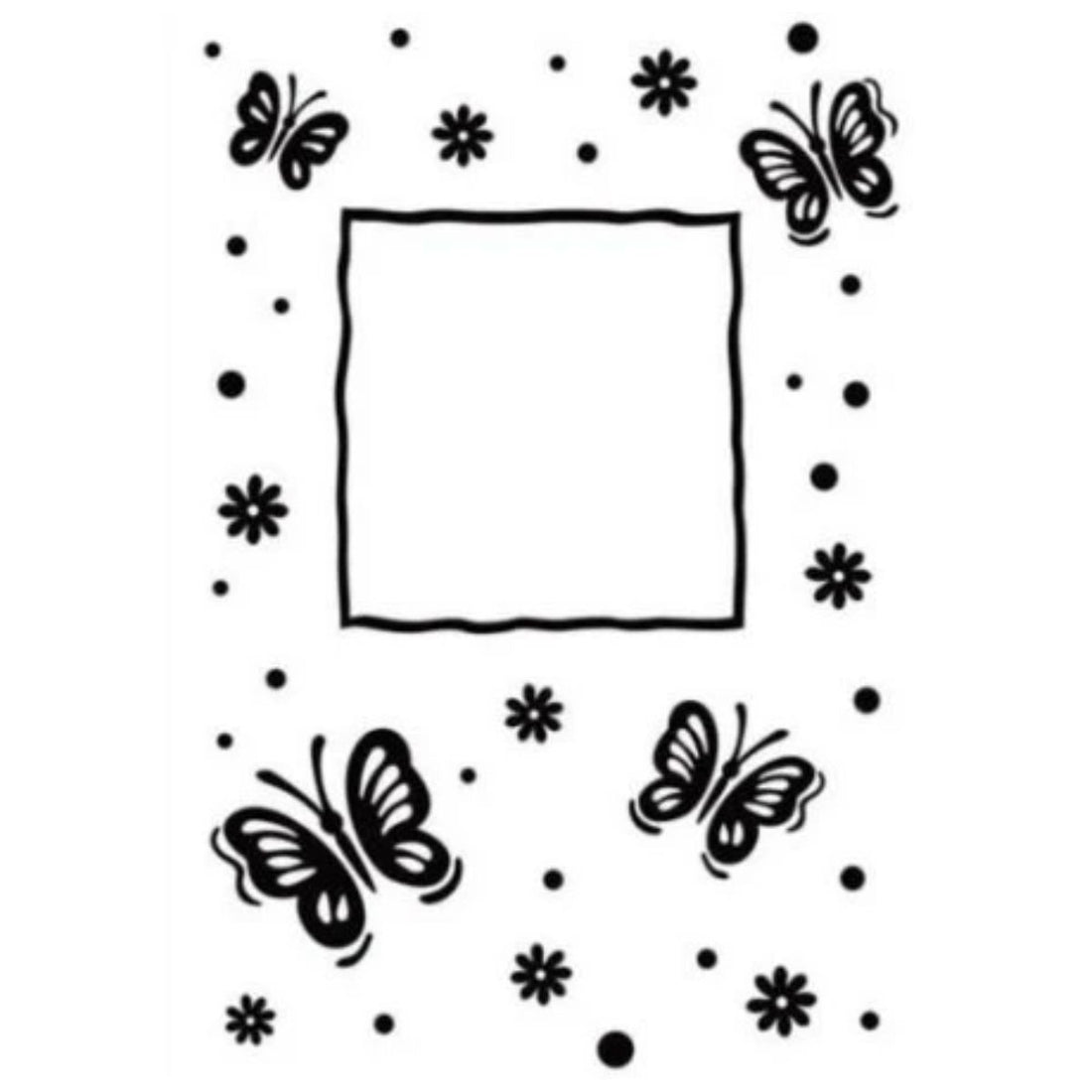 Embossing Folder Butterfly Frame / Folder de Grabado Marco con Mariposas Folders de Grabado Darice