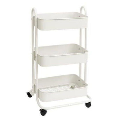 A la Cart Storage Cart Off White / Carrito Organizador Blanco con Ruedas de Plástico Almacenamiento y Organización American Crafts