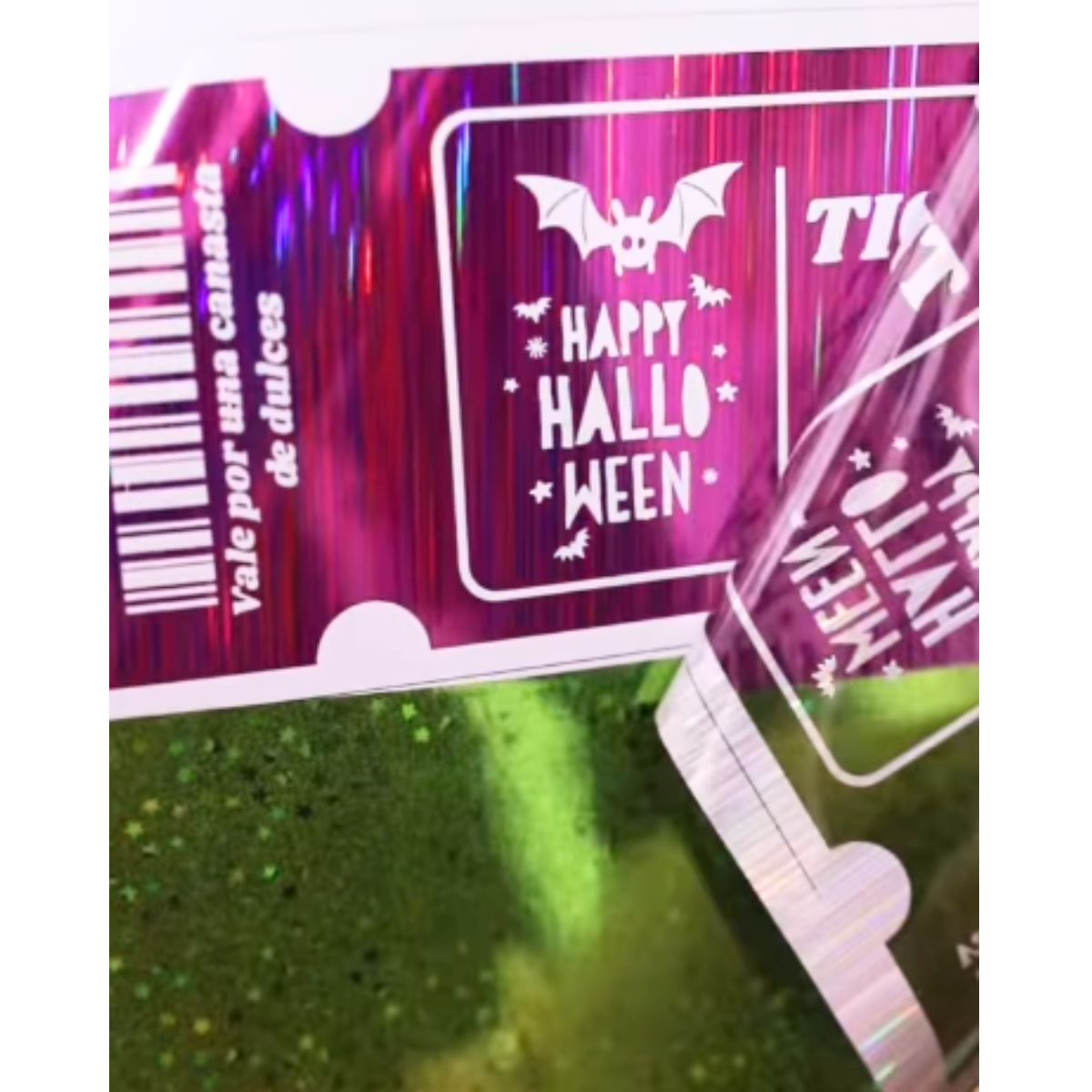 Paquete Foil Sheets Colección Halloween Foil Reactivo Angie Guerra