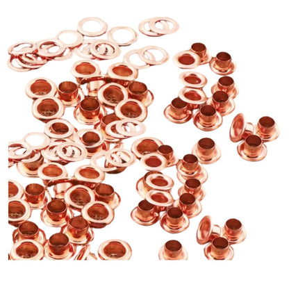 Ojillos Color Oro Rosa y Arandelas Adornos / Embellishments Hobbees