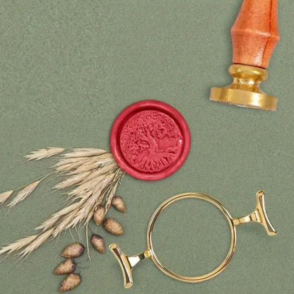 Molde de Metal Redondo para Sellos de Lacre Sellos Hobbees