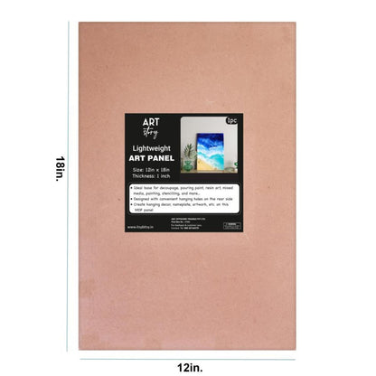 MDF Lightweight Art Panel 12" x 18" / Panel para Pintar Ligero (Rectangular Decoupage Little Birdie