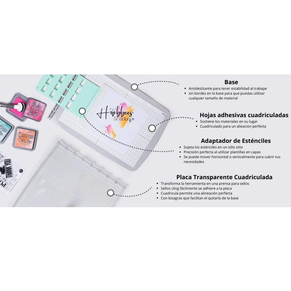Stencil &amp; Stamp Tool / Herramienta Para Plantillas y Sellos Herramientas Sizzix