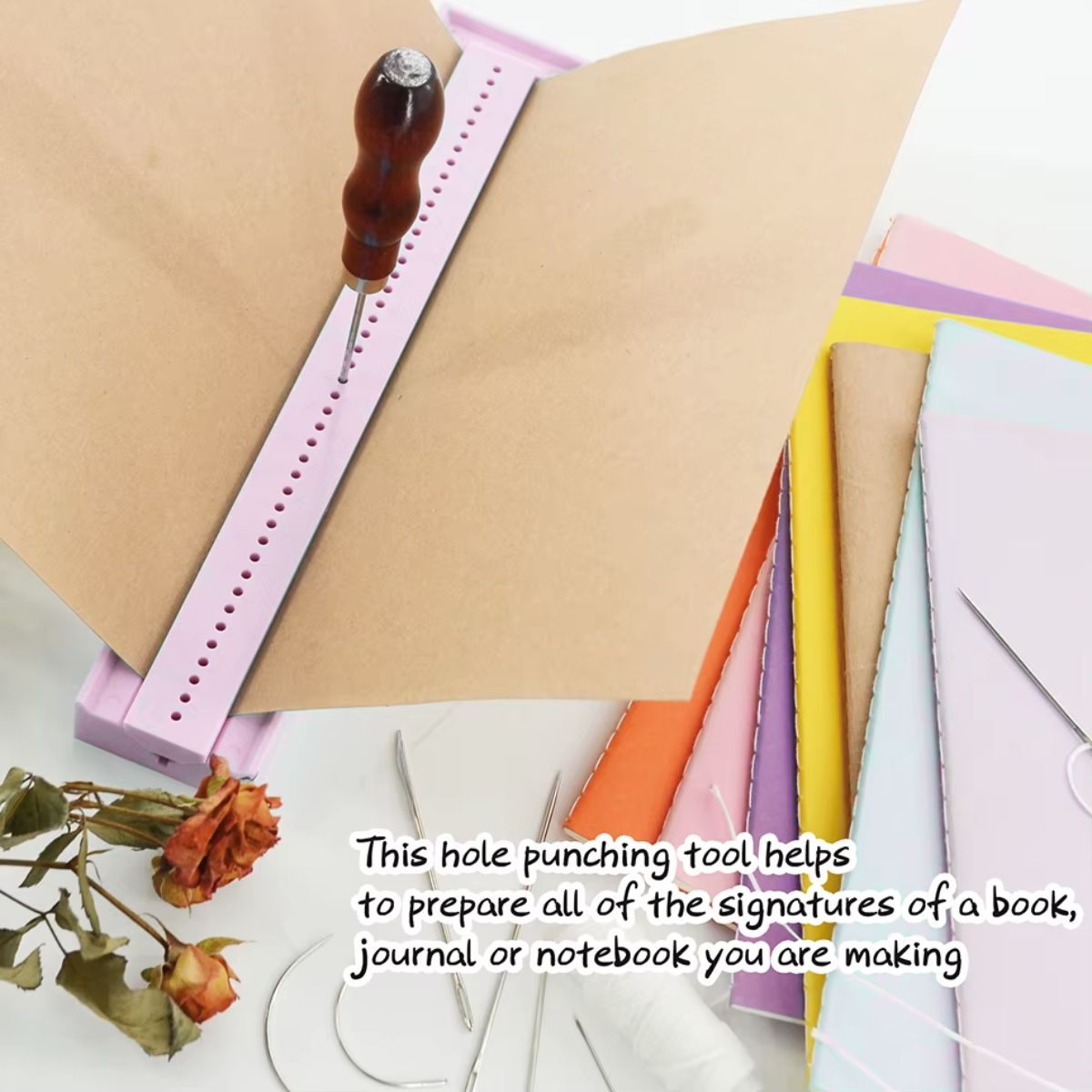 Guía para Encuadernación Japonesa Rosa Encuadernacion Hobbees