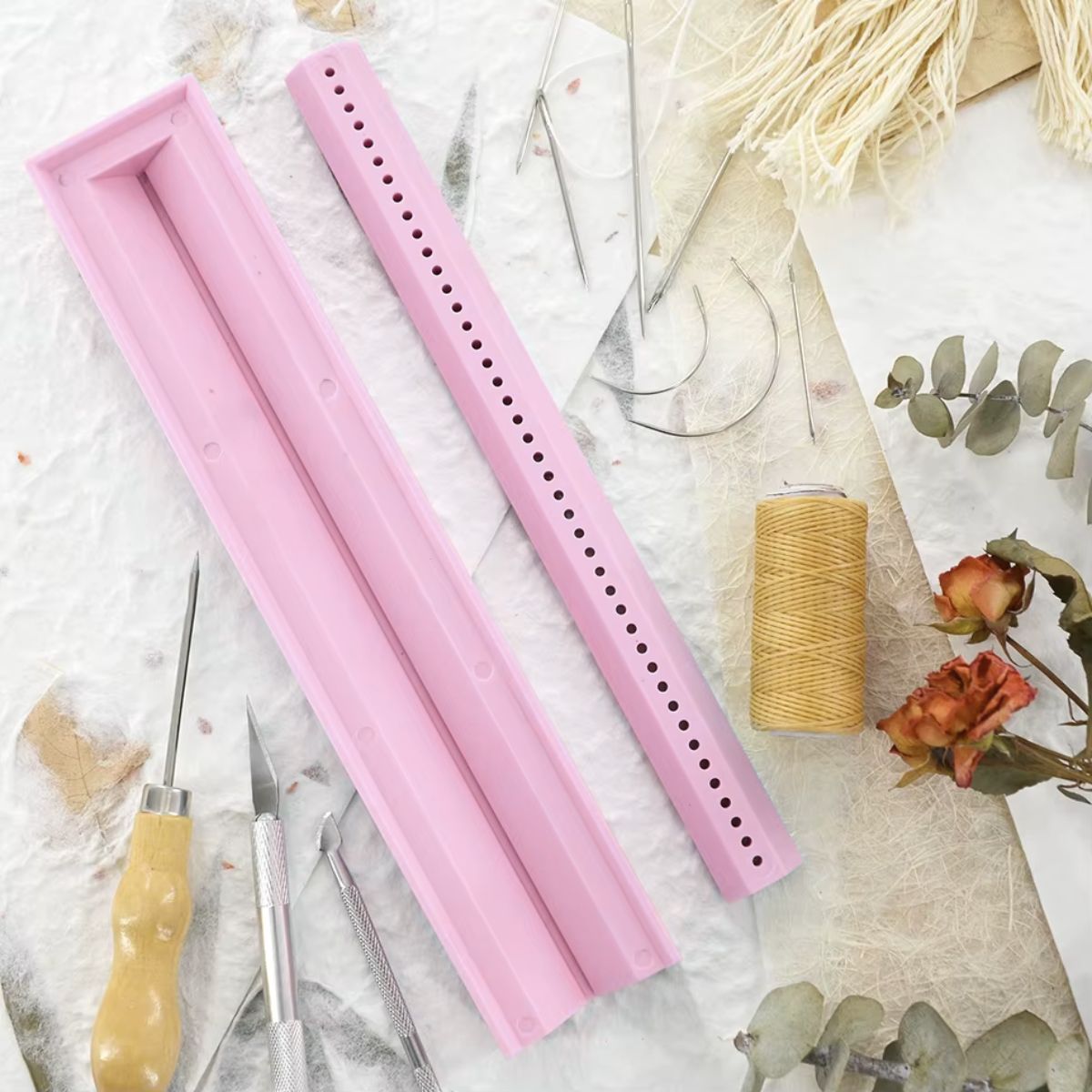 Guía para Encuadernación Japonesa Rosa Encuadernacion Hobbees