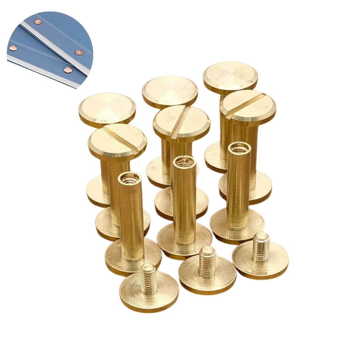 Tornillo Chicago para Encuadernación 18mm Encuadernacion Hobbees