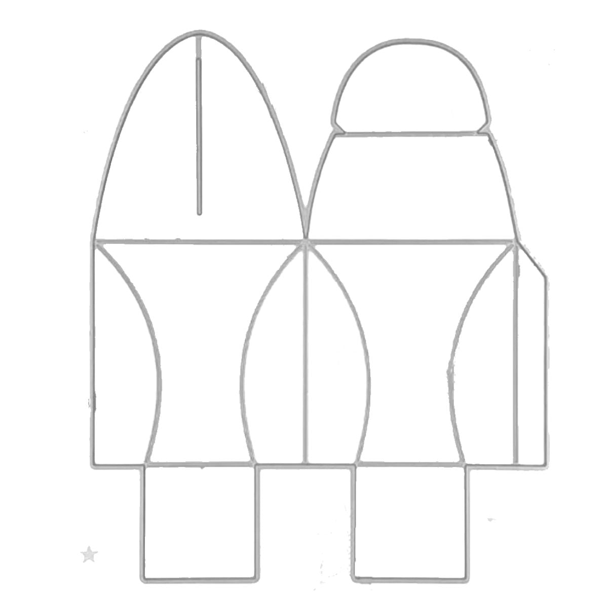 Suaje Para Hacer Cajitas Esquinas invertidas Dados de Corte / Suajes / Troqueles Hobbees