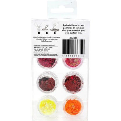 Color Pour Warm Foil Flakes / Copos de Aluminio para Verter en Resina Resina Epóxica y Accesorios American Crafts