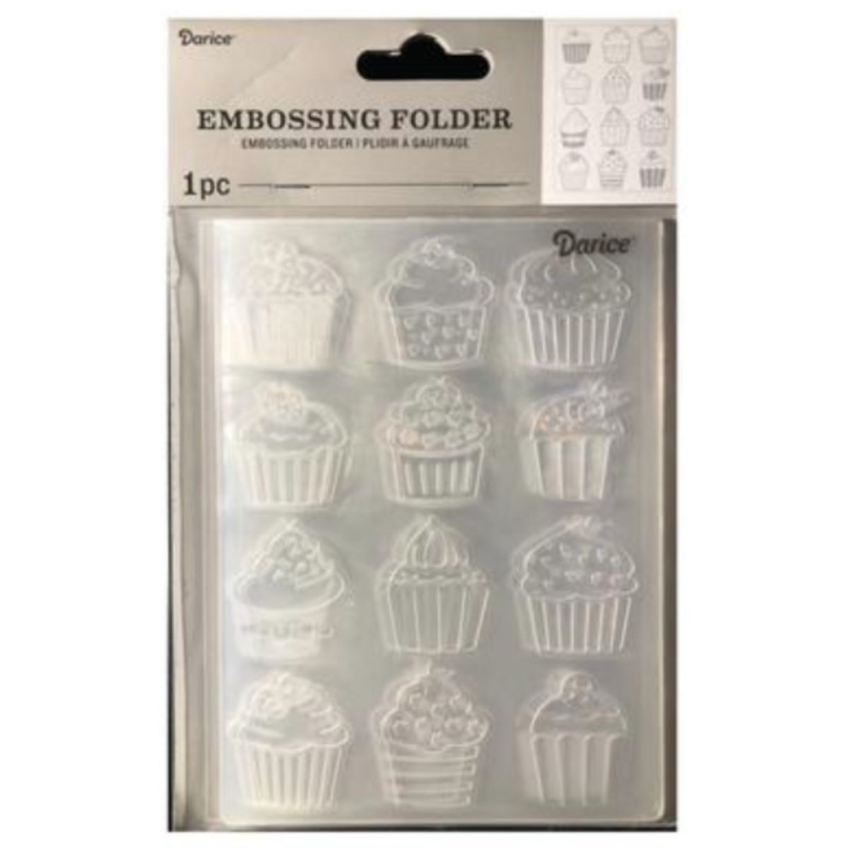 Embossing Folder Cupcake / Folder de Grabado Cupcake Descontinuado Darice