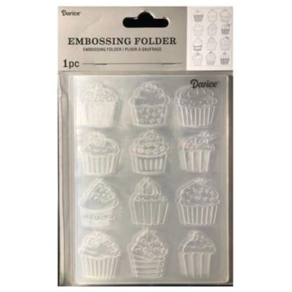 Embossing Folder Cupcake / Folder de Grabado Cupcake Descontinuado Darice