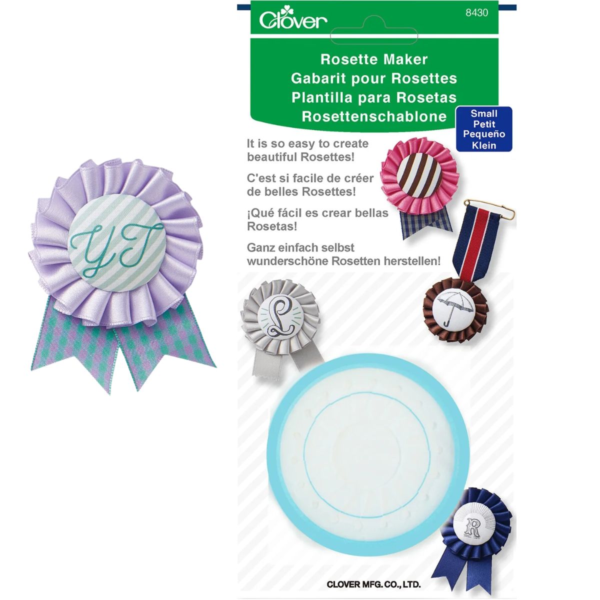 Rossette Maker / Plantilla Para Hacer Rosetas Tipo Presea Costura Clover