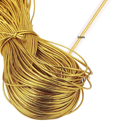 Cordón Dorado de 2mm Listones e Hilos Hobbees