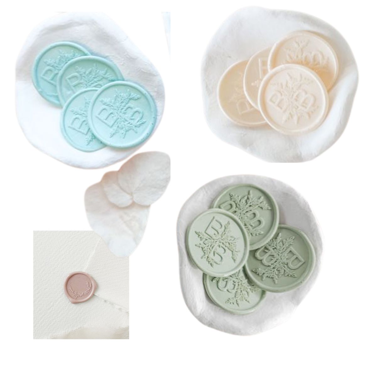 Estuche de Perlas de Lacre con 24 Colores Adornos / Embellishments Hobbees