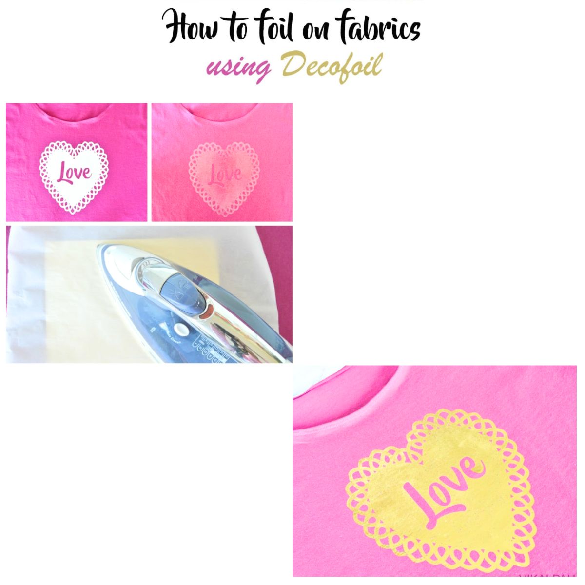 Deco Foil Iron-On Adhesive Transfer Sheet / 5 Hojas Adhesivas Para Foil en Tela Adhesivos / Pegamentos iCraft