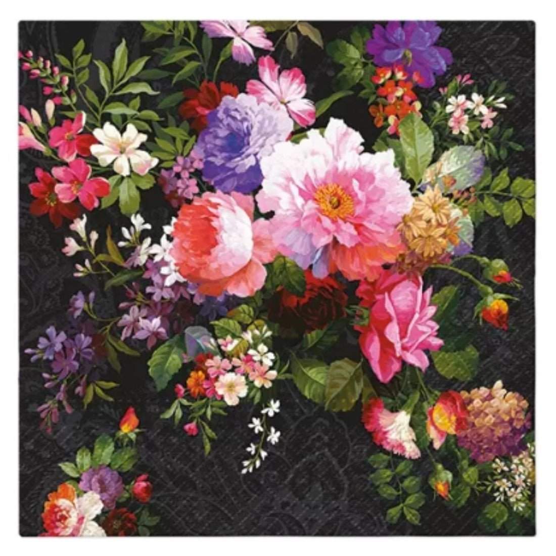 Servilleta de Papel Roses on Velvet 