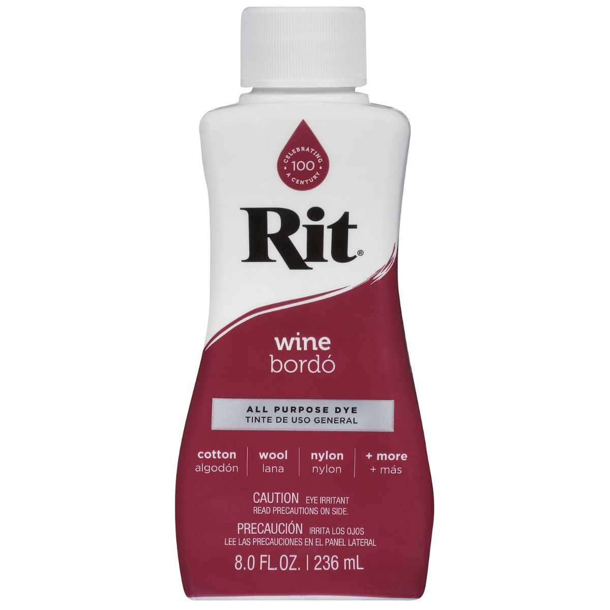 Rit Dye Liquid Wine / Líquido para Teñir Vino Pintura para Tela Rit