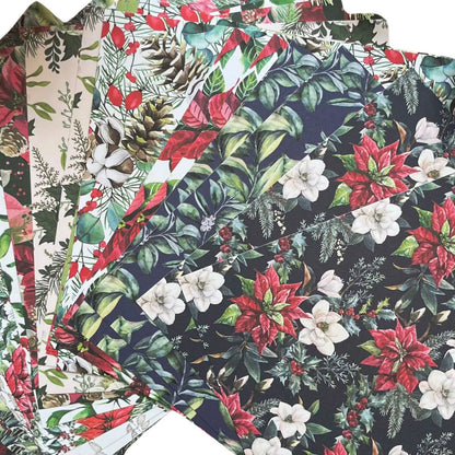 Holiday Evergreen Bough 6&quot; / Block de Papel Navideño Papel DCWV