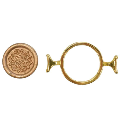 Molde de Metal Redondo para Sellos de Lacre Sellos Hobbees