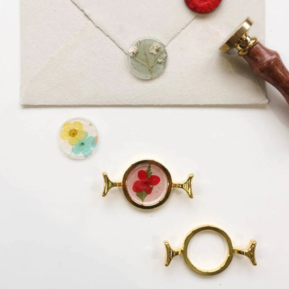 Molde de Metal Redondo para Sellos de Lacre Sellos Hobbees