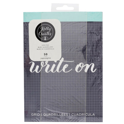 Travel Practice Pad Grid / Cuaderno de Practicas para Lettering Cuadriculado Caligrafía Kelly Creates