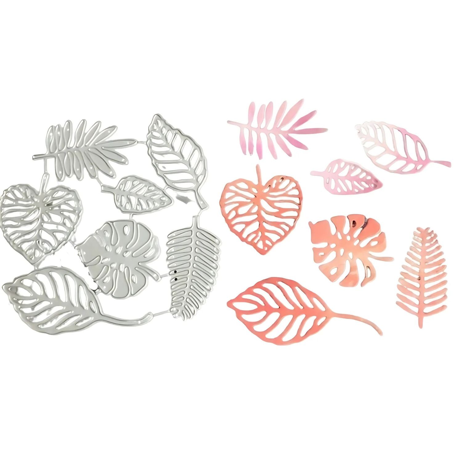 Suajes de Hojas Tropicales Dados de Corte / Suajes / Troqueles Hobbees