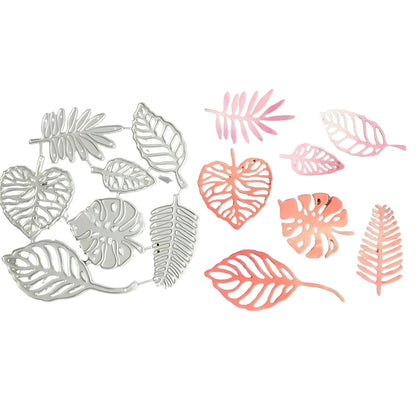 Suajes de Hojas Tropicales Dados de Corte / Suajes / Troqueles Hobbees