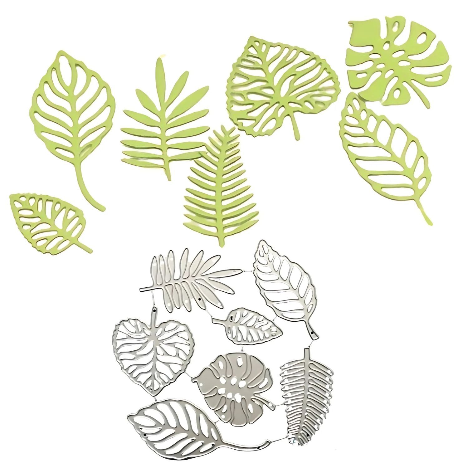 Suajes de Hojas Tropicales Dados de Corte / Suajes / Troqueles Hobbees