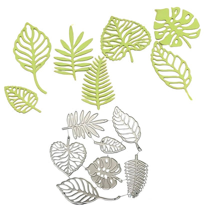 Suajes de Hojas Tropicales Dados de Corte / Suajes / Troqueles Hobbees