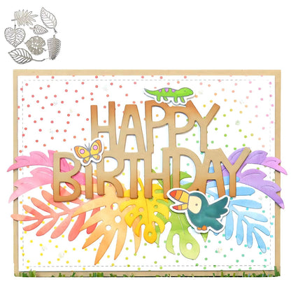 Suajes de Hojas Tropicales Dados de Corte / Suajes / Troqueles Hobbees